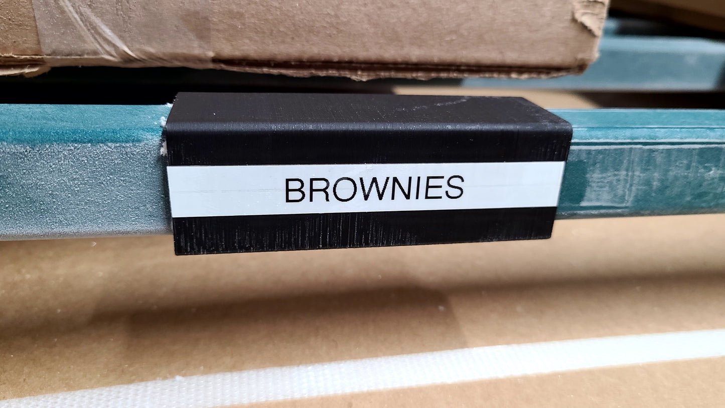 Metro Box Shelf Labels - For Kitchen, Restaurants, and Freezers