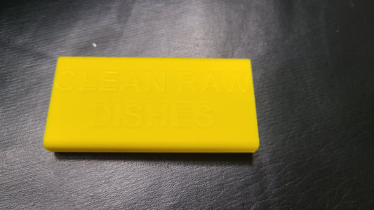 Metro Lablelled Clip - Clean Raw dishes