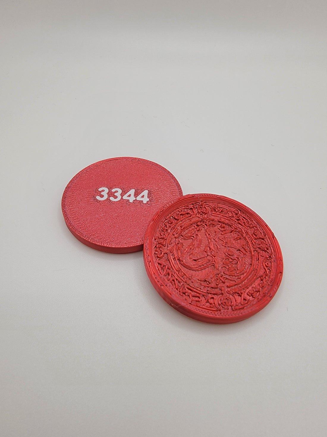 Custom 3D Printed Coins for Robotics Team 3344