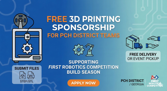 Free 3D Printing Sponsorship for FIRST Robotics Teams