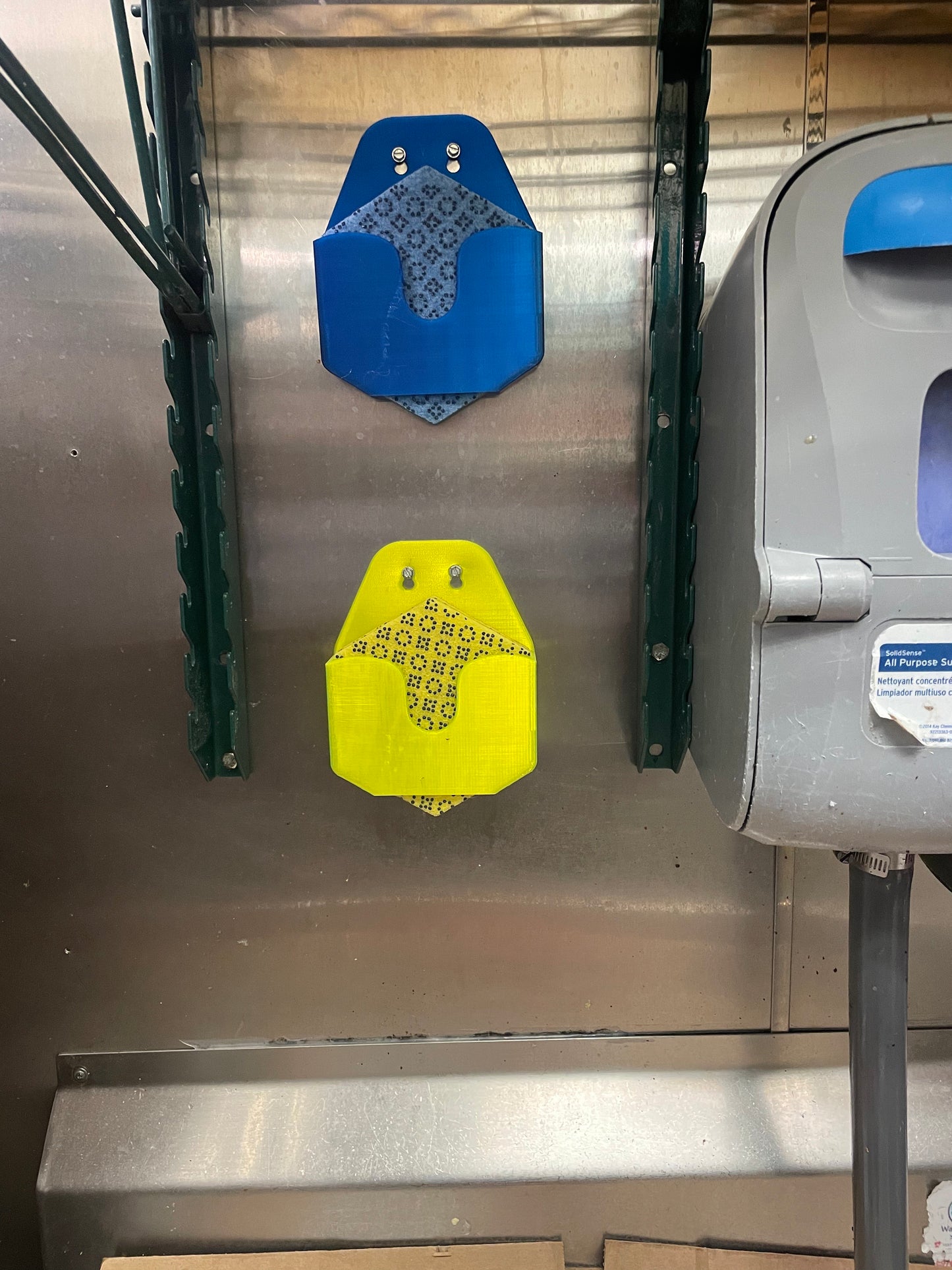 Wall mounted Scotch-brite Sponge Holders - Designed for Restaurants